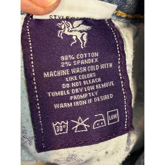 Vigoss Cut Off Shorts Women's Size 13 USA Heart Faded Slits on Side 34" Waist - Picture 11 of 11